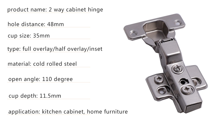 Fgvslide Full Overlay 3D Clip on Adjustable Hinges Hydraulic Damping Cabinet Soft Closing Hinge for Kitchen