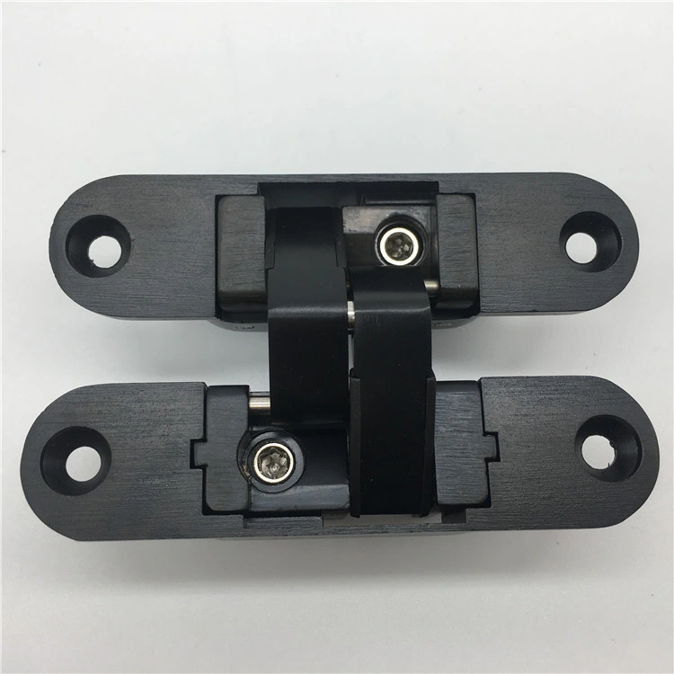 Black Zinc Hidden 3D Adjustable Concealed Heavy Duty Door Hinge