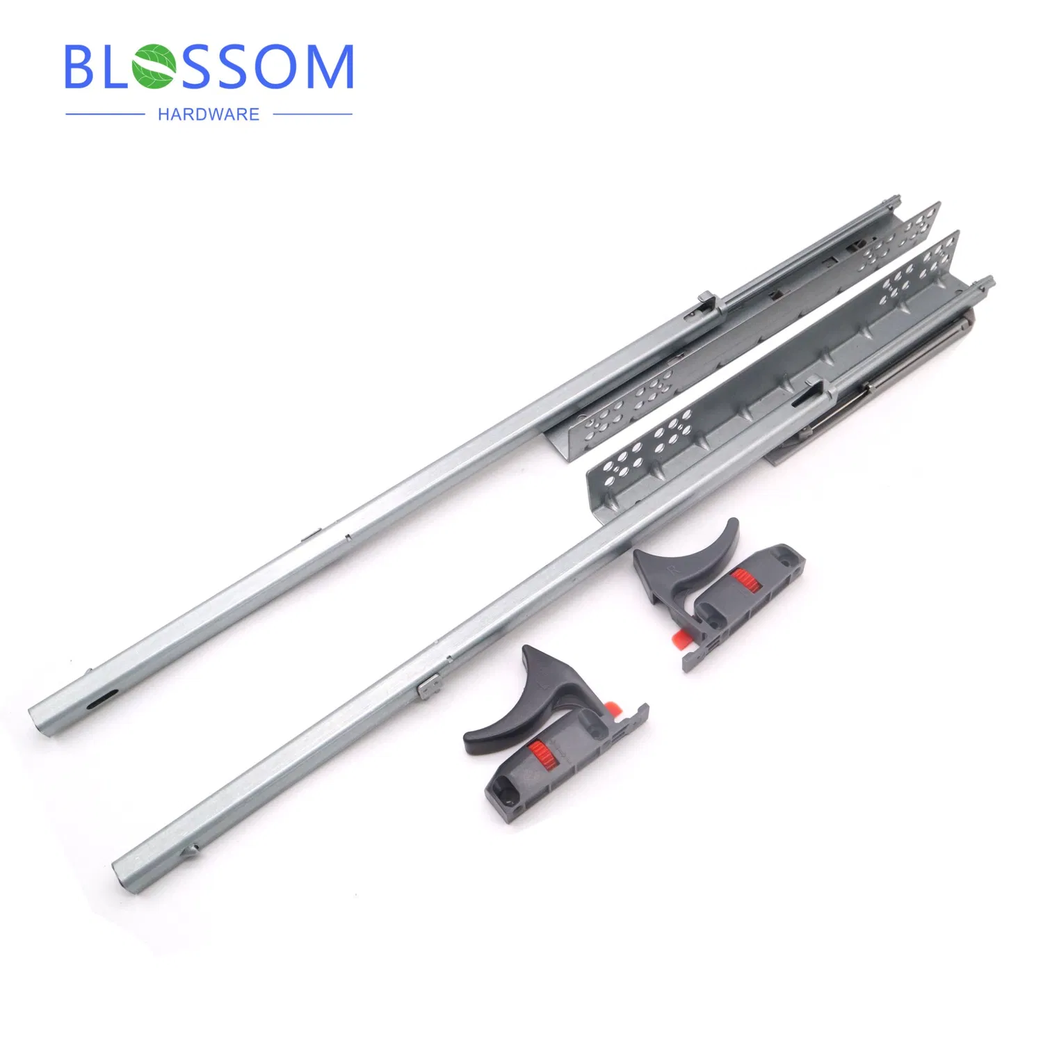 450mm Undermount Soft Closing Damper Buffer Escondido Trilhos Deslizantes Da Gaveta